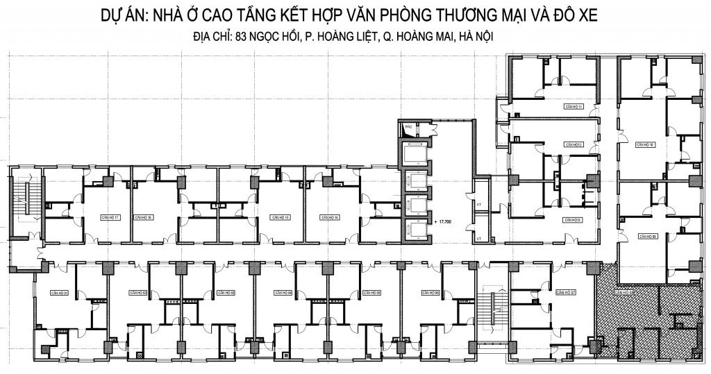 thiết kế căn hộ chung cư Hưng Sơn 83 Ngọc Hồi